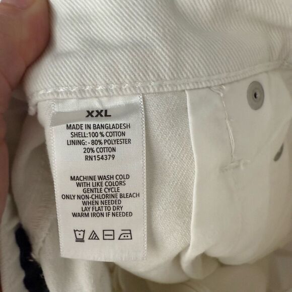 Aeropostale Women’s XXL White Barrel Jeans New - Picture 6 of 6